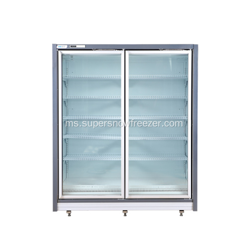 Pintu Kaca Kaca Upright Showcase Freezer Vertical